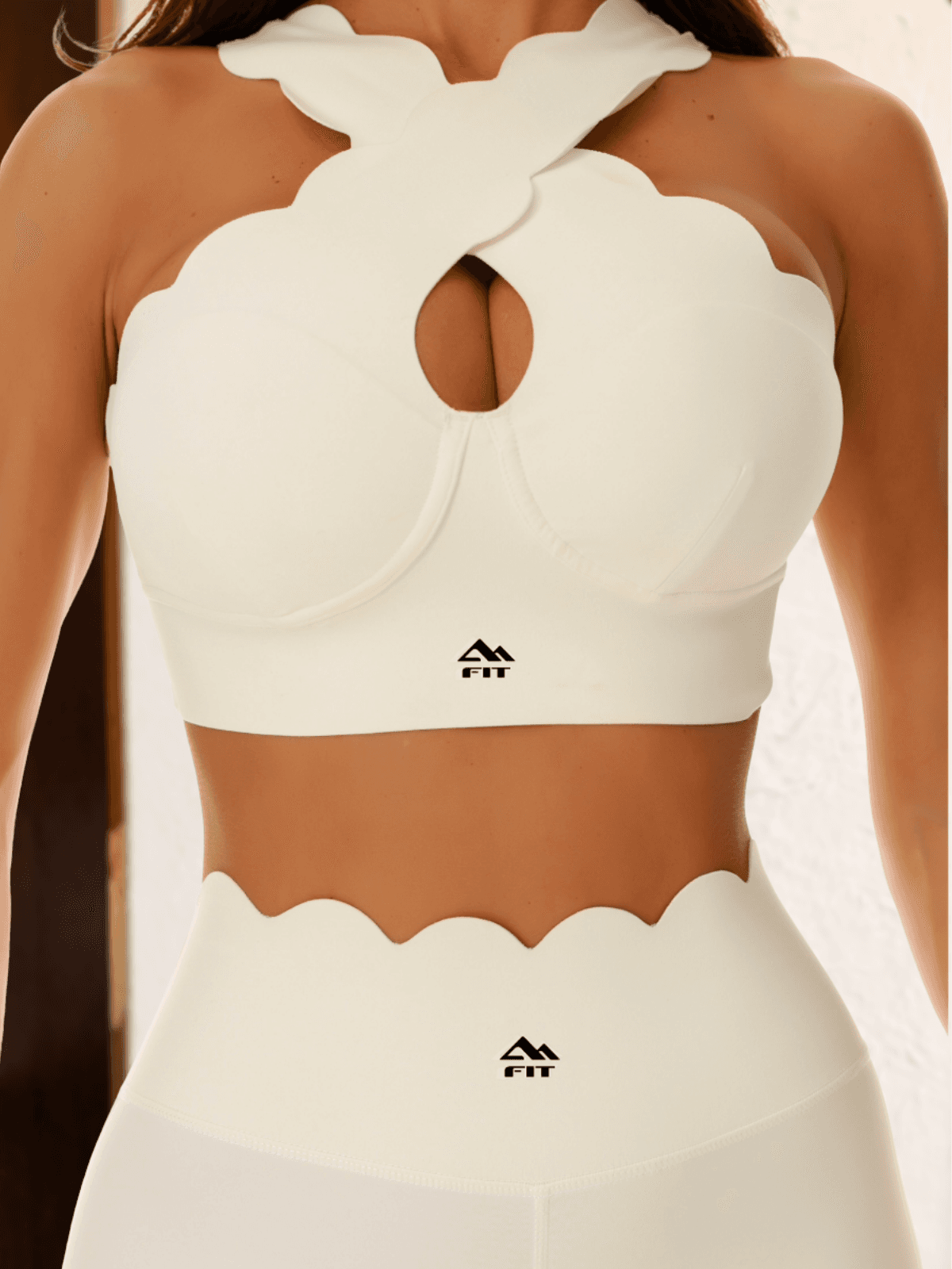 PRINCESS White Sports Bra