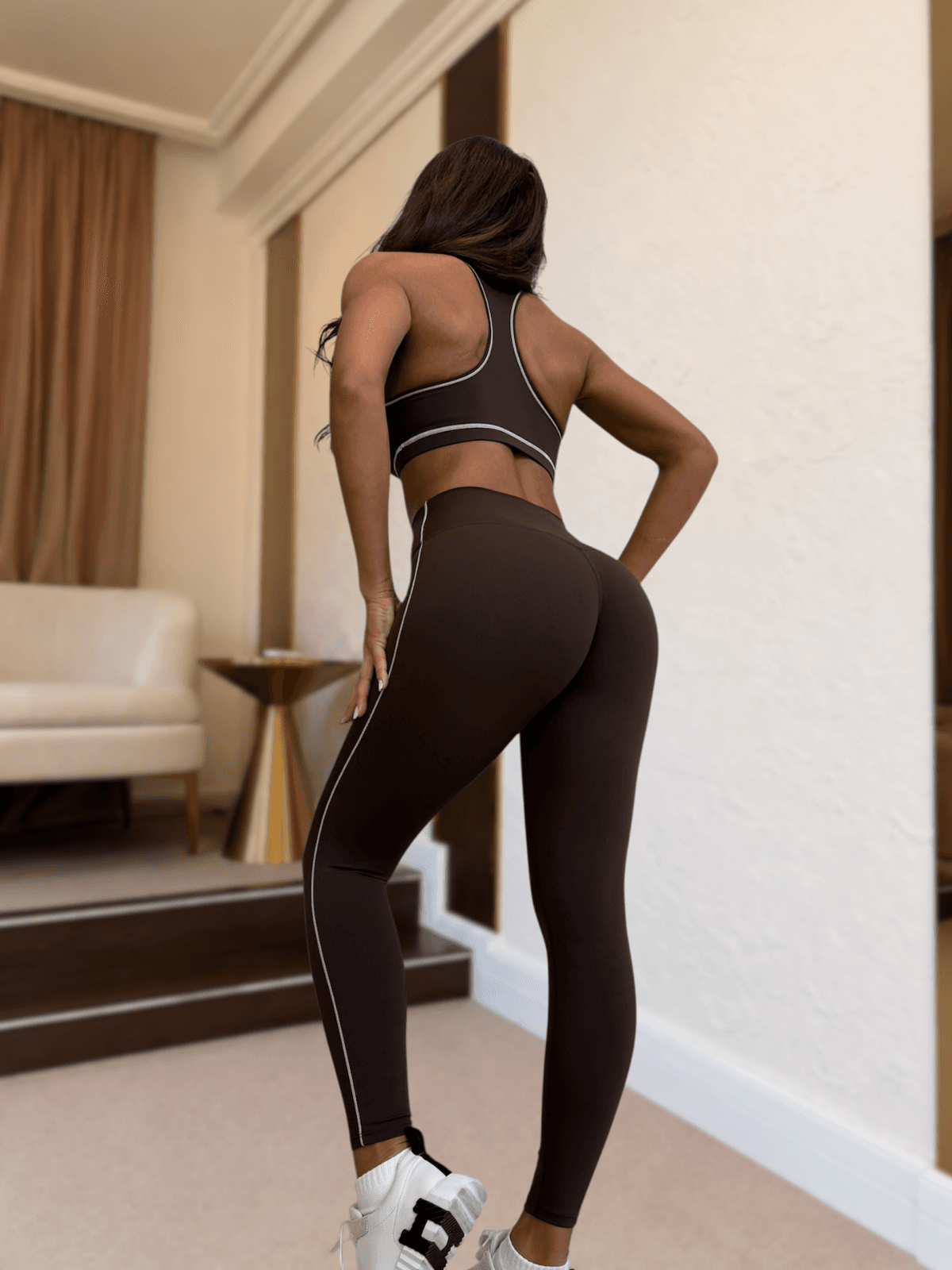 Colanți ACTIVE GLOW Brown
