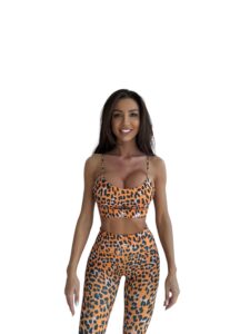 Set Leopard Orange Black